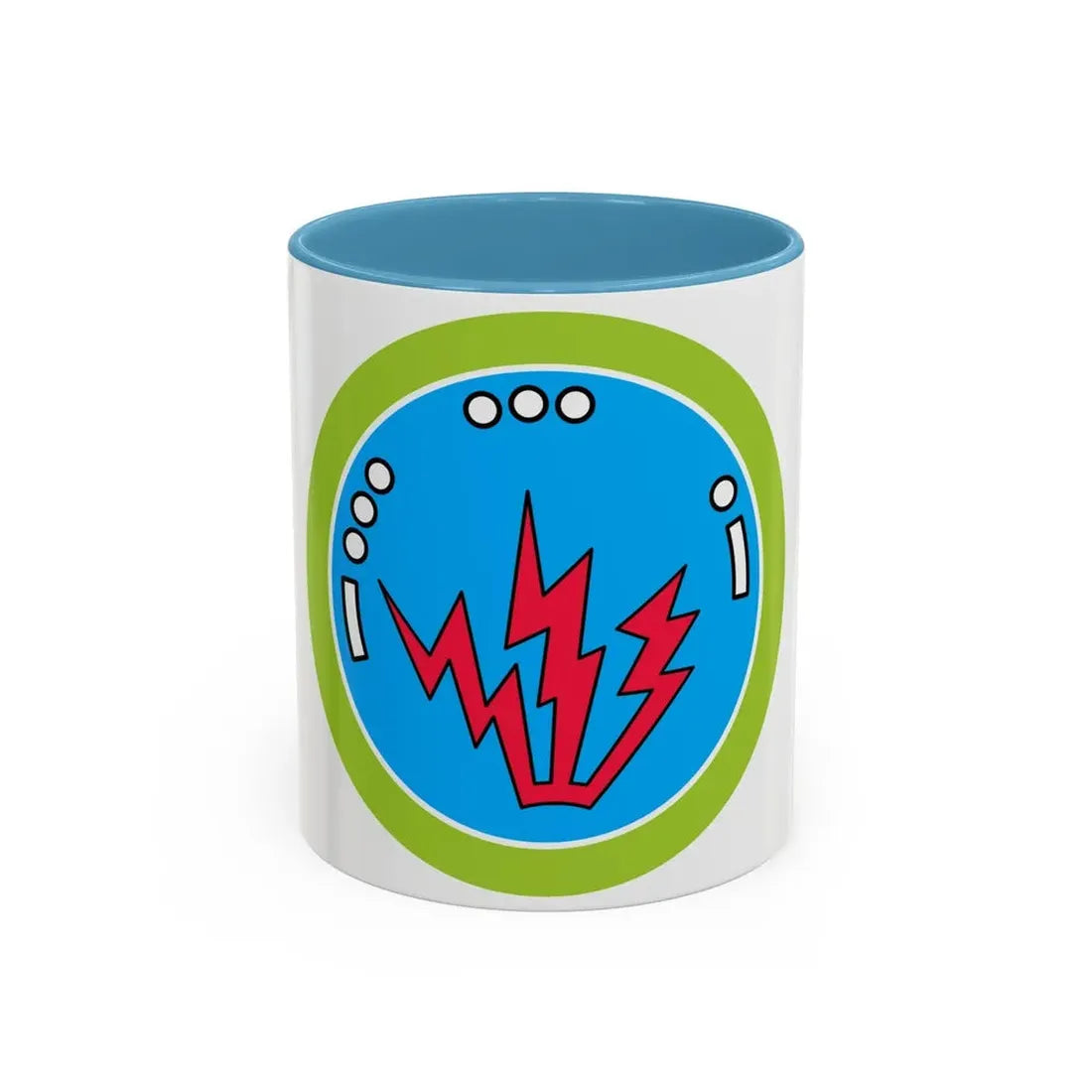 Radio (Boy Scout Merit Badge) Accent Coffee Mug 11oz Light Blue - Go Mug Yourself