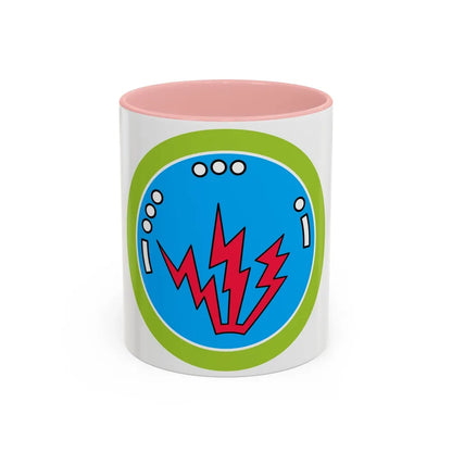 Radio (Boy Scout Merit Badge) Accent Coffee Mug-11oz-Pink-Go Mug Yourself