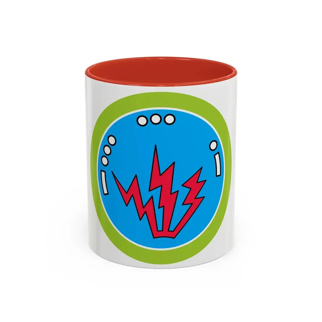 Radio (Boy Scout Merit Badge) Accent Coffee Mug 11oz Red - Go Mug Yourself