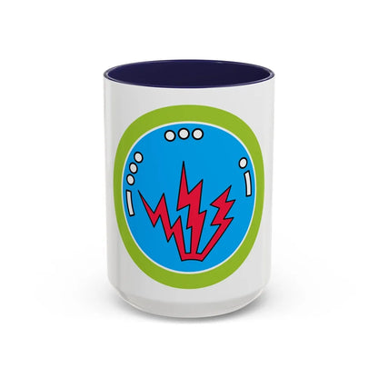 Radio (Boy Scout Merit Badge) Accent Coffee Mug-15oz-Navy-Go Mug Yourself