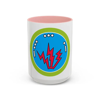 Radio (Boy Scout Merit Badge) Accent Coffee Mug 15oz Pink - Go Mug Yourself