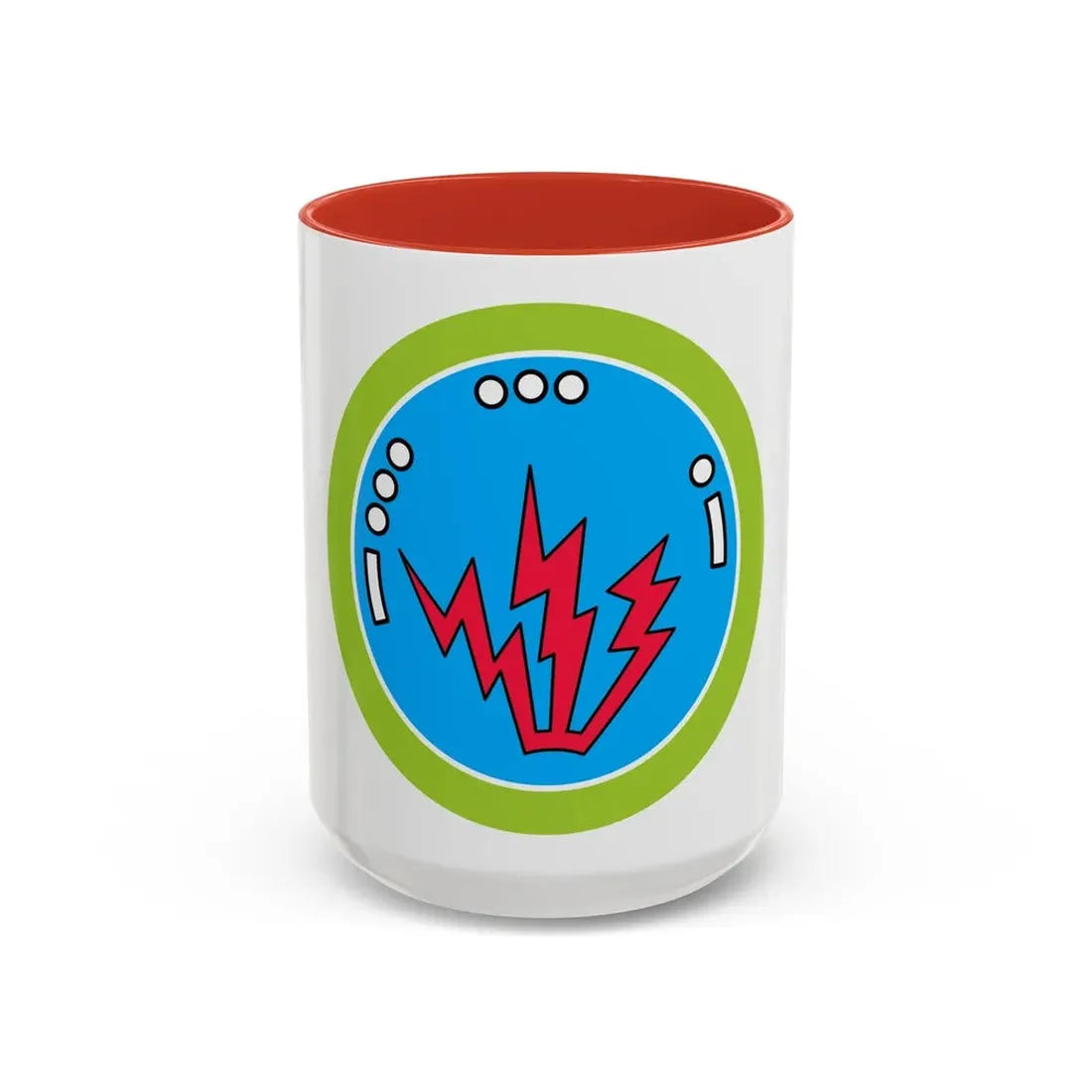 Radio (Boy Scout Merit Badge) Accent Coffee Mug 15oz Red - Go Mug Yourself