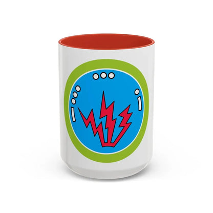 Radio (Boy Scout Merit Badge) Accent Coffee Mug 15oz Red - Go Mug Yourself