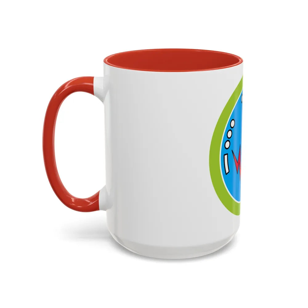 Radio (Boy Scout Merit Badge) Accent Coffee Mug-Go Mug Yourself