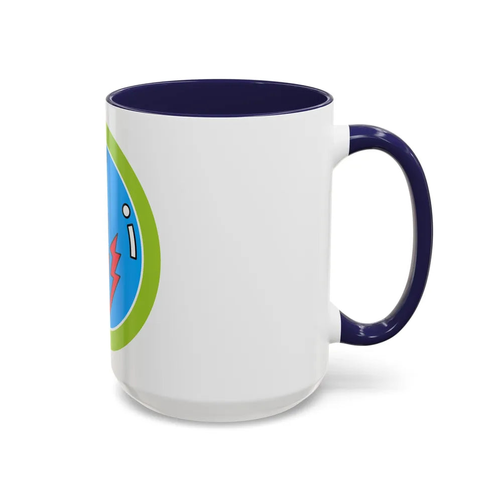 Radio (Boy Scout Merit Badge) Accent Coffee Mug-Go Mug Yourself