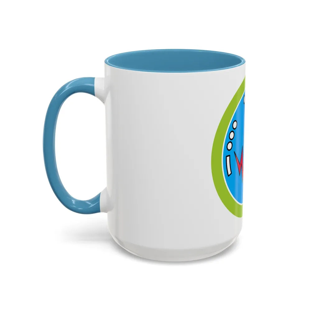 Radio (Boy Scout Merit Badge) Accent Coffee Mug-Go Mug Yourself