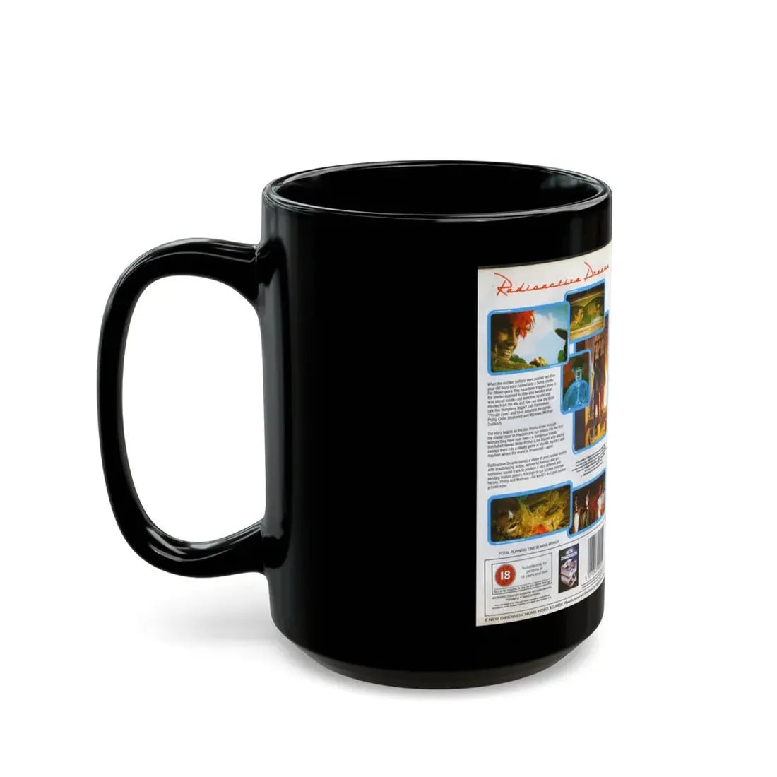 RADIOACTIVE DREAMS SCIFI (VHS COVER) - Black Coffee Mug - Go Mug Yourself