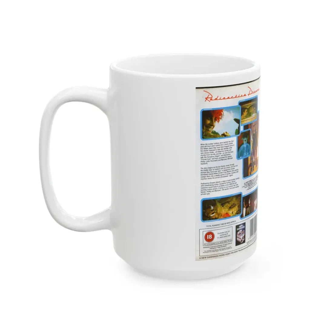 RADIOACTIVE DREAMS SCIFI (VHS COVER) - White Coffee Mug - Go Mug Yourself