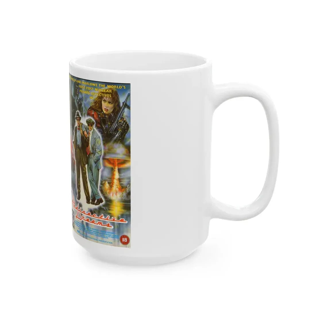 RADIOACTIVE DREAMS SCIFI (VHS COVER) - White Coffee Mug - Go Mug Yourself