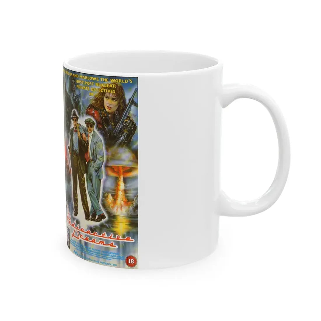 RADIOACTIVE DREAMS SCIFI (VHS COVER) - White Coffee Mug - Go Mug Yourself