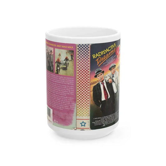 RADIOACTIVE DREAMS (VHS COVER) - White Coffee Mug 15oz - Go Mug Yourself