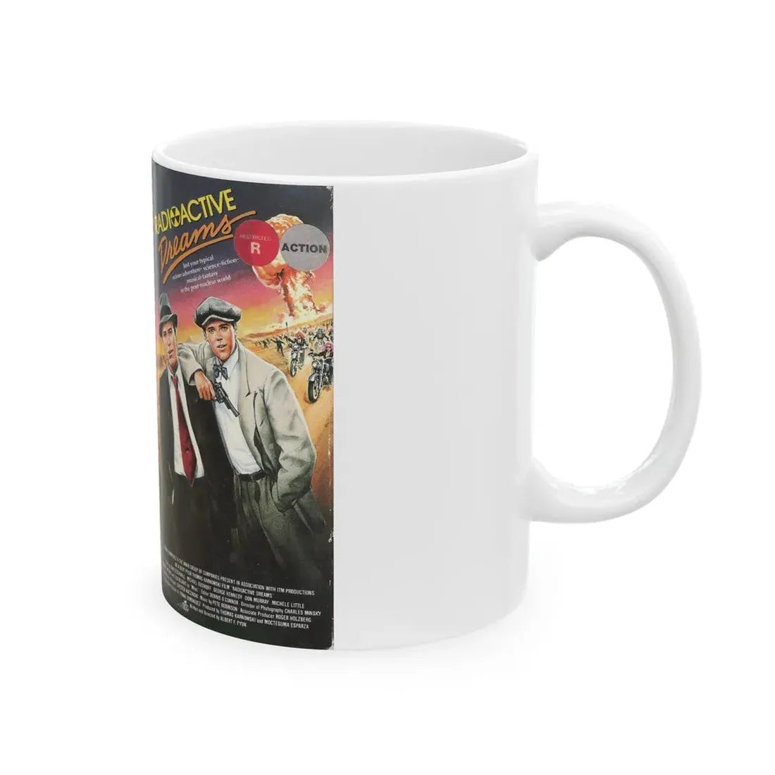 RADIOACTIVE DREAMS (VHS COVER) - White Coffee Mug - Go Mug Yourself