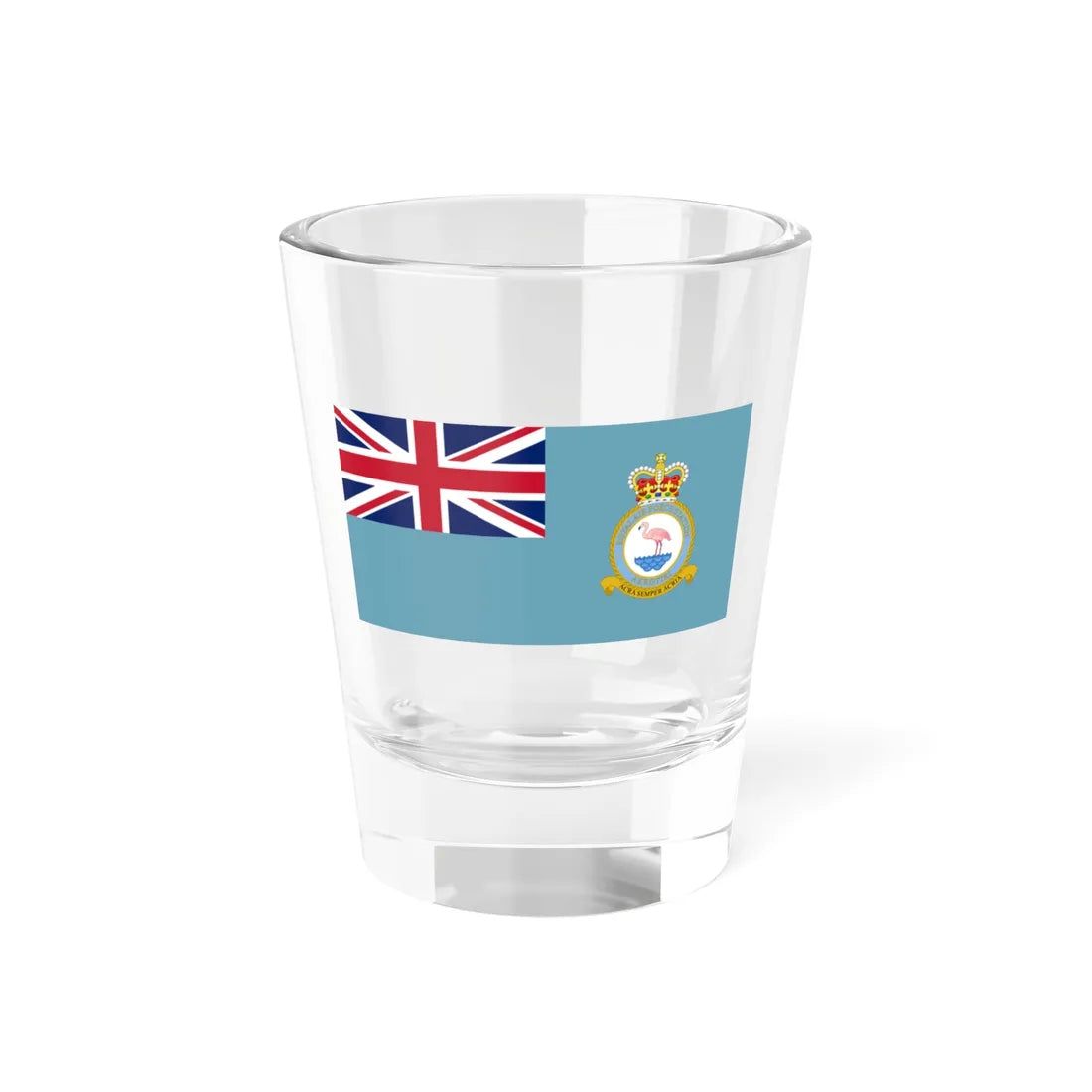 RAF Akrotiri flag (United Kingdom) Shot Glass 1.5oz 1.5oz - Go Mug Yourself