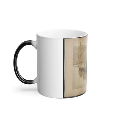 Raft of Blanket Boats Ferrying Field Artillery and Men Over Potomac River (U.S. Civil War) Color Changing Coffee Mug 11oz - Go Mug Yourself