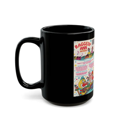 RAGGEDY ANN AND FRIENDS (VHS COVER) - Black Coffee Mug-Go Mug Yourself