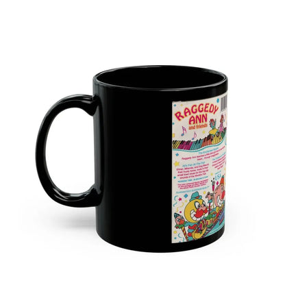 RAGGEDY ANN AND FRIENDS (VHS COVER) - Black Coffee Mug - Go Mug Yourself