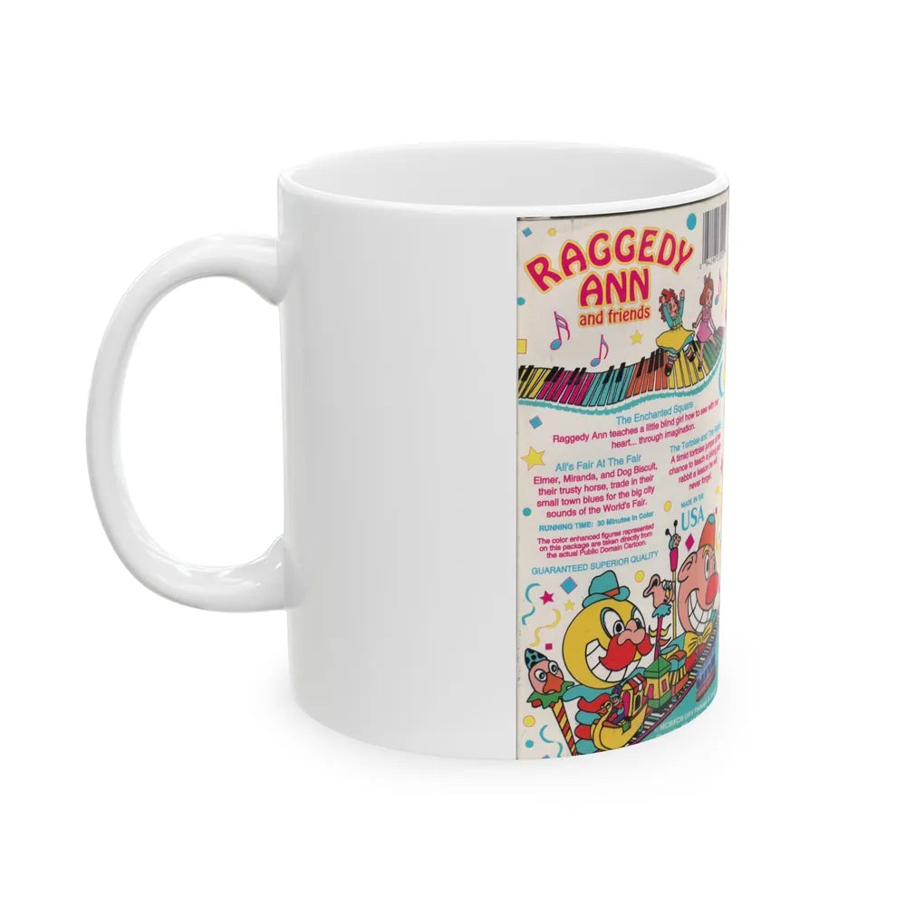 RAGGEDY ANN AND FRIENDS (VHS COVER) - White Coffee Mug-Go Mug Yourself