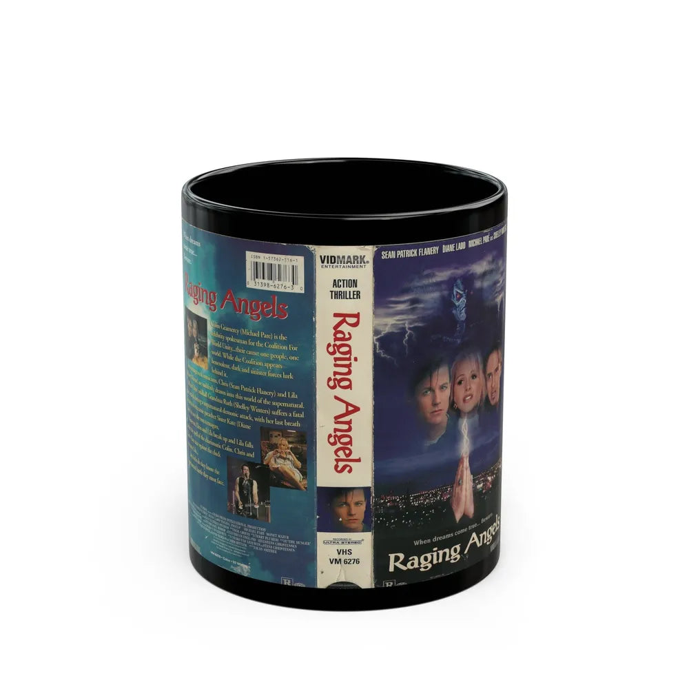 RAGING ANGELS (VHS COVER) - Black Coffee Mug-11oz-Go Mug Yourself