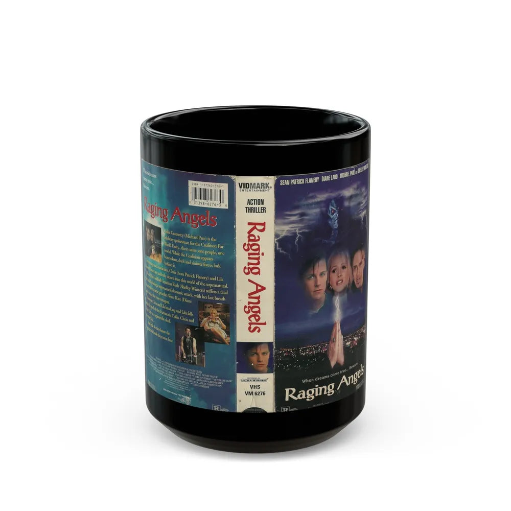 RAGING ANGELS (VHS COVER) - Black Coffee Mug-15oz-Go Mug Yourself