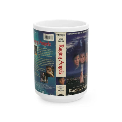 RAGING ANGELS (VHS COVER) - White Coffee Mug 15oz - Go Mug Yourself