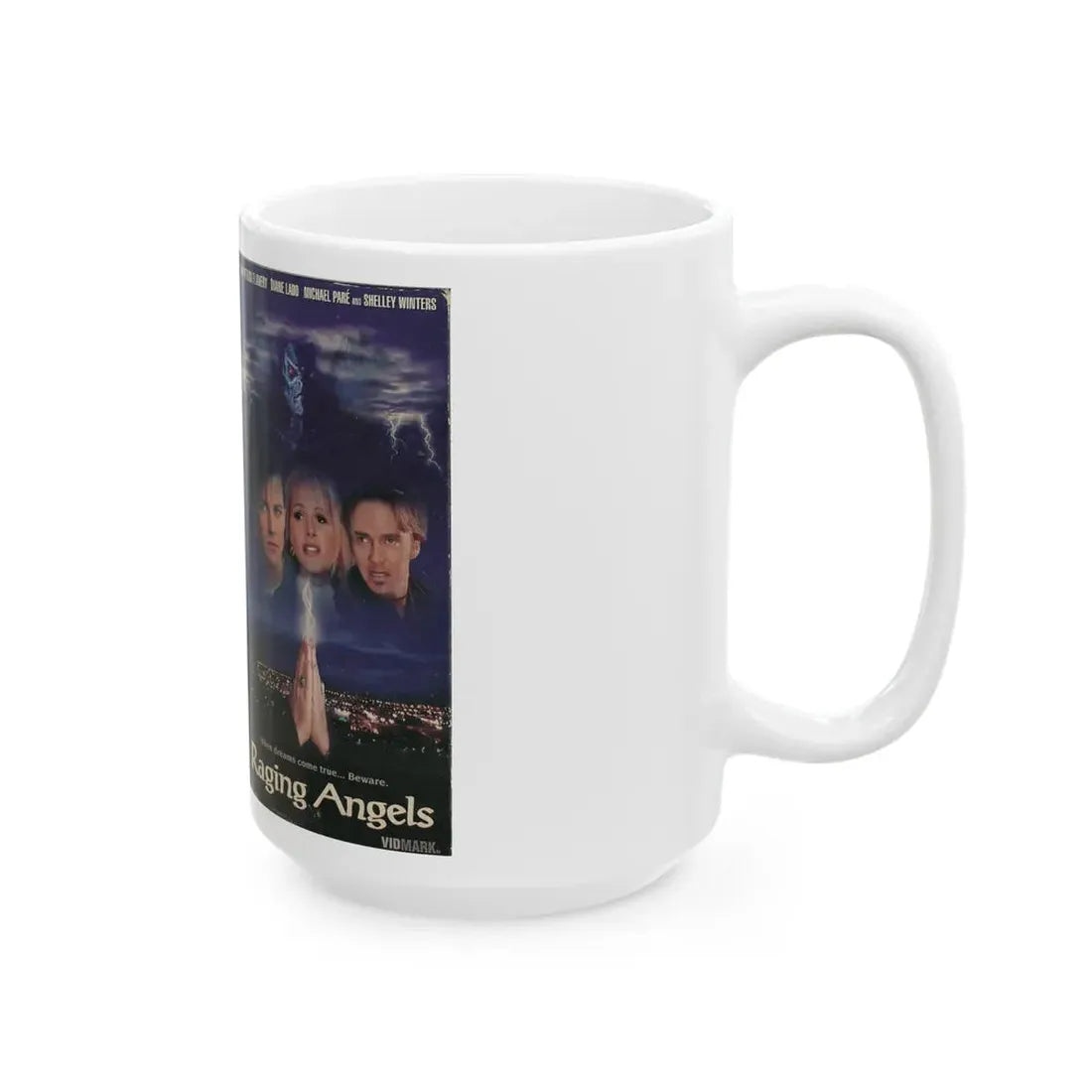 RAGING ANGELS (VHS COVER) - White Coffee Mug - Go Mug Yourself