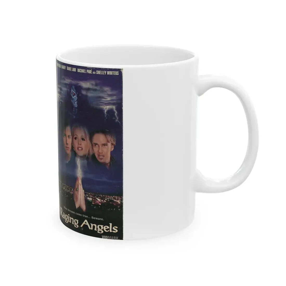 RAGING ANGELS (VHS COVER) - White Coffee Mug - Go Mug Yourself