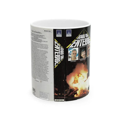 RAID ON ENTEBBE PAL (VHS COVER) - White Coffee Mug 11oz - Go Mug Yourself