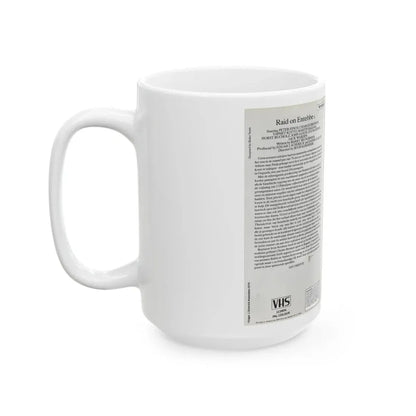 RAID ON ENTEBBE PAL (VHS COVER) - White Coffee Mug - Go Mug Yourself