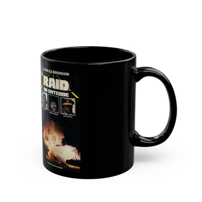 RAID ON ENTEBBE (VHS COVER) - Black Coffee Mug-Go Mug Yourself