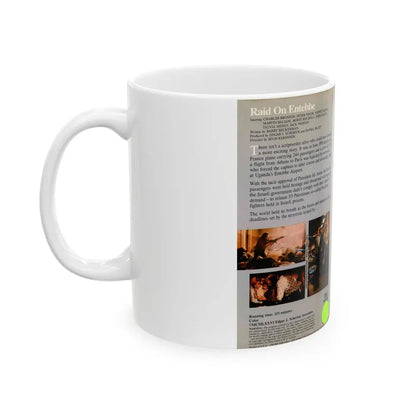 RAID ON ENTEBBE (VHS COVER) - White Coffee Mug - Go Mug Yourself