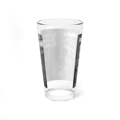 Raid on the Mob's Secret Murder Mansion, Men magazine, September 1971 (Magazine Illustration) Pint Glass 16oz - Go Mug Yourself