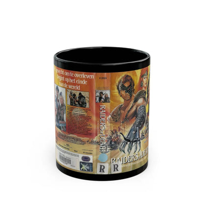 RAIDERS OF DEATH (VHS COVER) - Black Coffee Mug-11oz-Go Mug Yourself