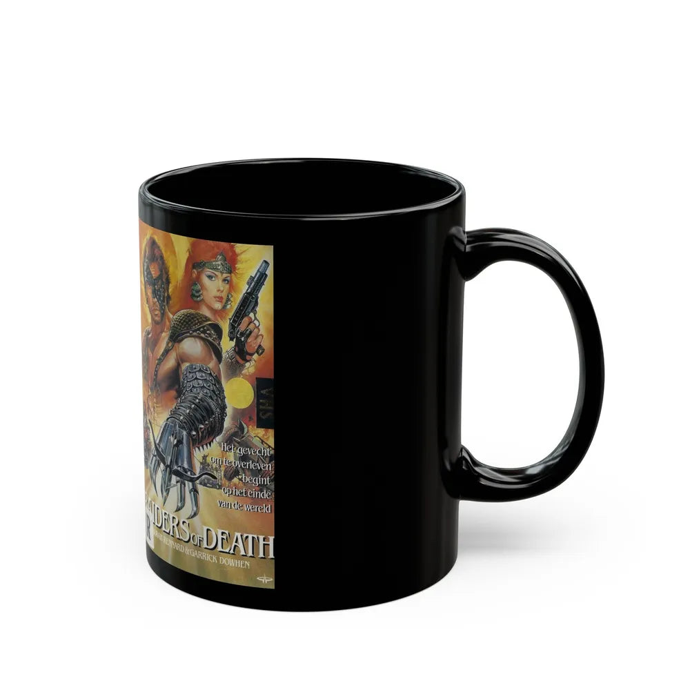 RAIDERS OF DEATH (VHS COVER) - Black Coffee Mug-Go Mug Yourself