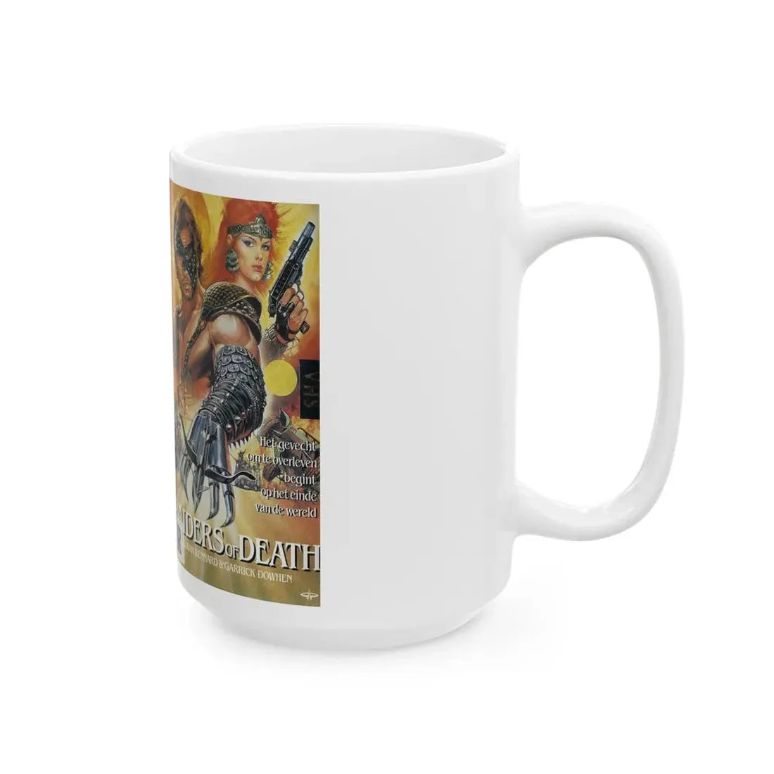 RAIDERS OF DEATH (VHS COVER) - White Coffee Mug - Go Mug Yourself