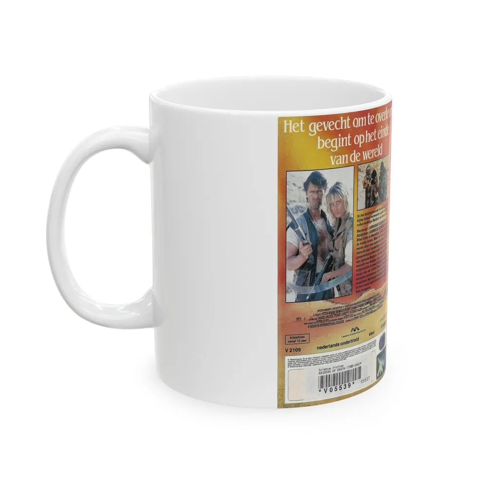 RAIDERS OF DEATH (VHS COVER) - White Coffee Mug-Go Mug Yourself