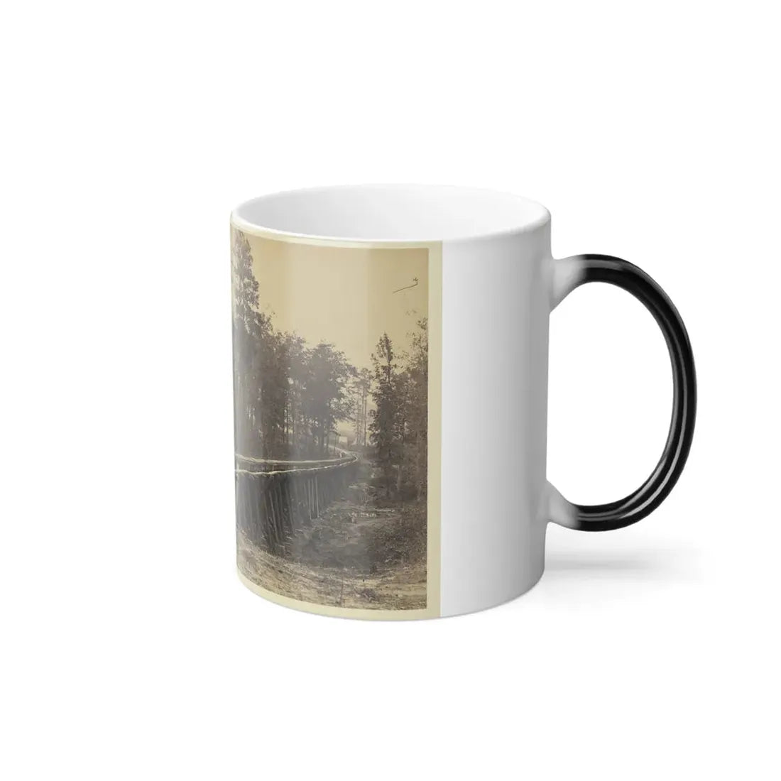 Railroad Bridge With Timber Trestles (U.S. Civil War) Color Changing Coffee Mug 11oz - Go Mug Yourself