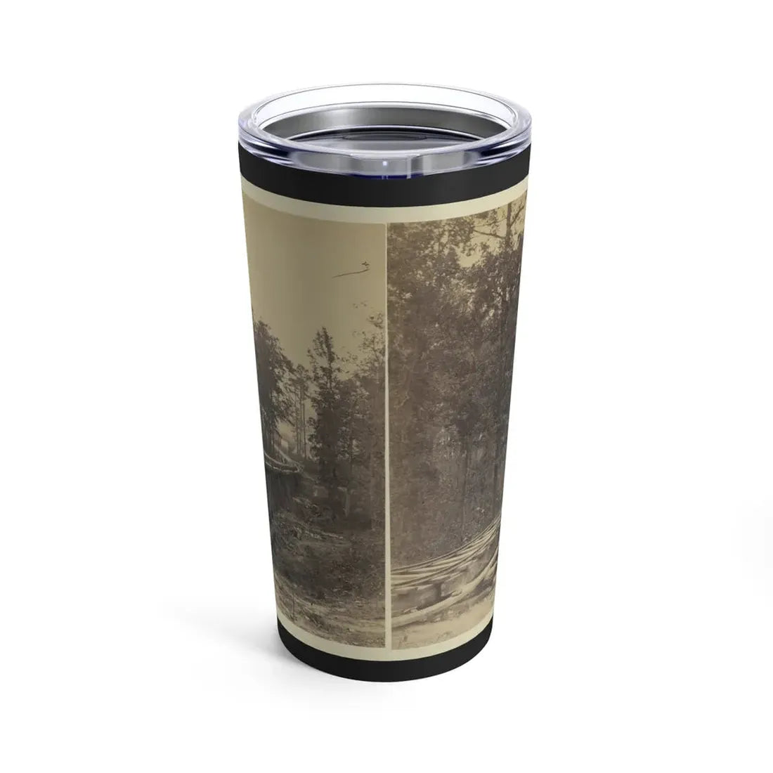 Railroad Bridge With Timber Trestles (U.S. Civil War) Tumbler 20oz - Go Mug Yourself