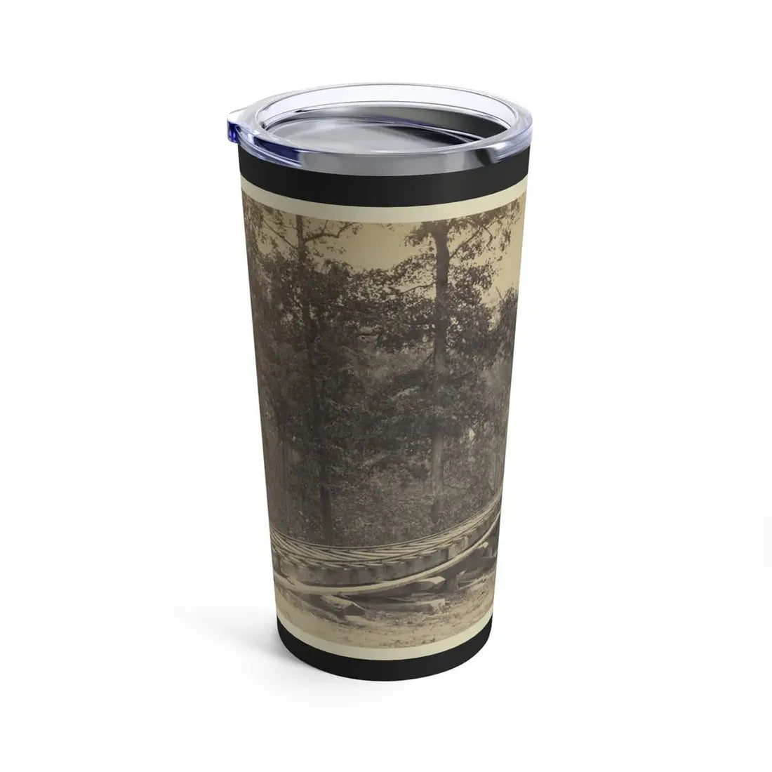 Railroad Bridge With Timber Trestles (U.S. Civil War) Tumbler 20oz - Go Mug Yourself