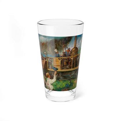 Railroad Celebration (Magazine Illustration) Pint Glass 16oz-16oz-Go Mug Yourself