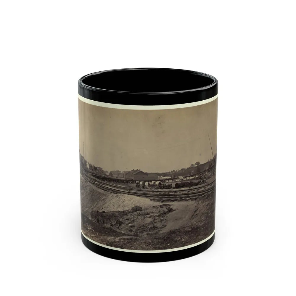 Railroad Construction On The City Point And Army Railroad Line (U.S. Civil War) Black Coffee Mug-11oz-Go Mug Yourself