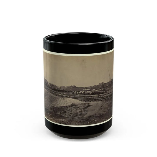 Railroad Construction On The City Point And Army Railroad Line (U.S. Civil War) Black Coffee Mug-15oz-Go Mug Yourself