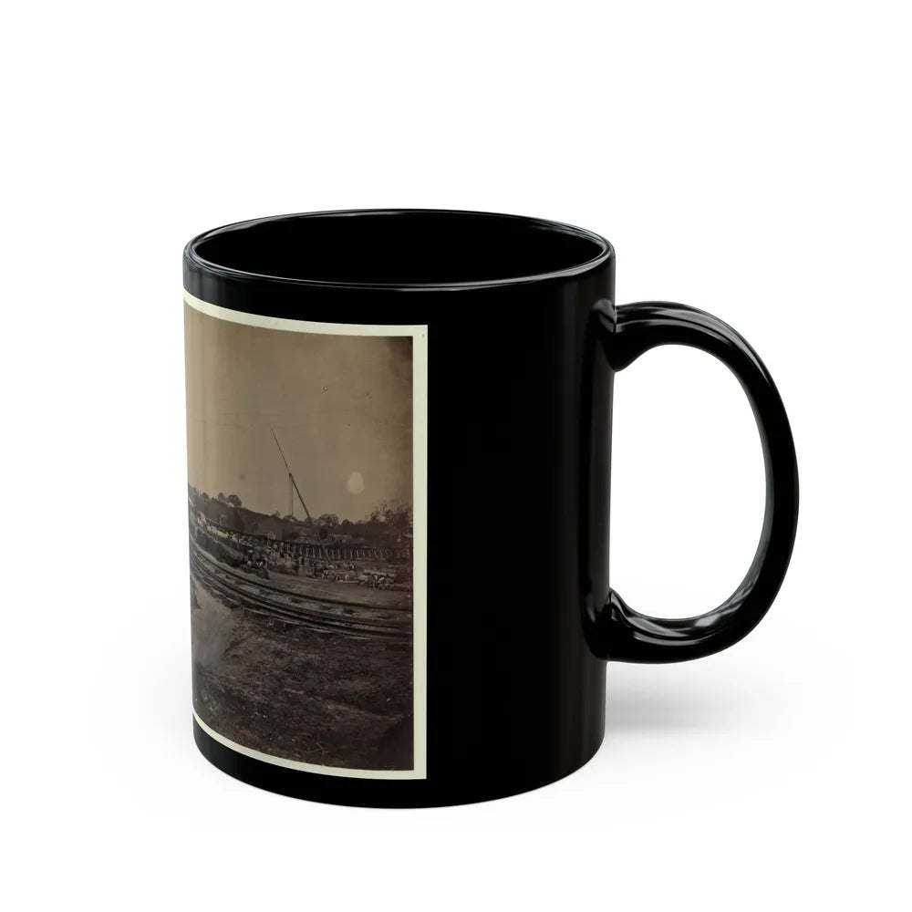 Railroad Construction On The City Point And Army Railroad Line (U.S. Civil War) Black Coffee Mug-Go Mug Yourself