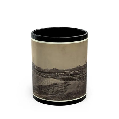 Railroad Construction On The City Point And Army Railroad Line (U.S. Civil War) Black Coffee Mug 11oz - Go Mug Yourself