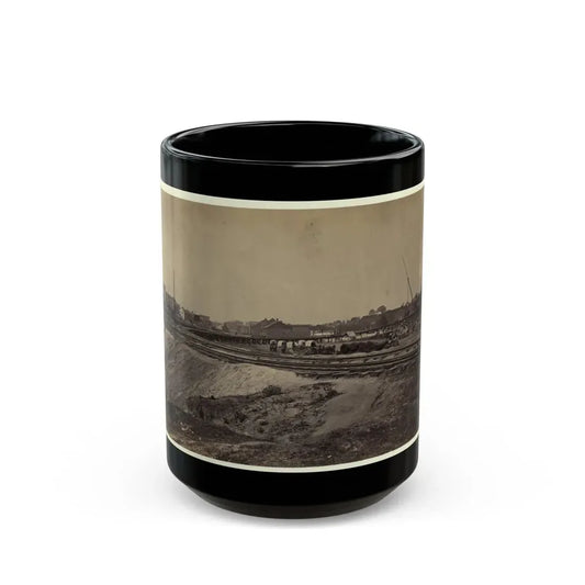Railroad Construction On The City Point And Army Railroad Line (U.S. Civil War) Black Coffee Mug 15oz - Go Mug Yourself