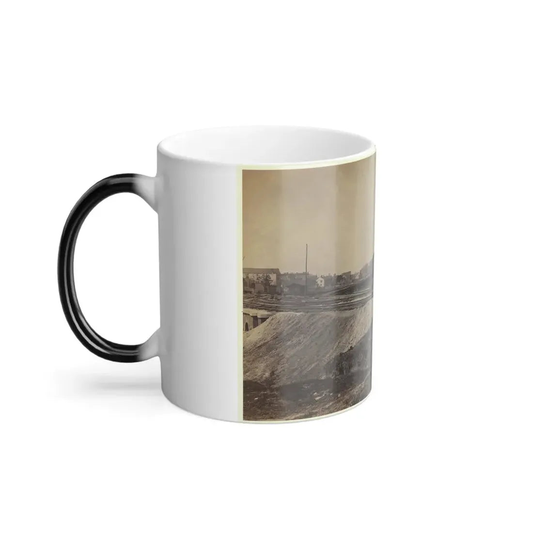 Railroad Construction on the City Point and Army Railroad Line (U.S. Civil War) Color Changing Coffee Mug 11oz - Go Mug Yourself
