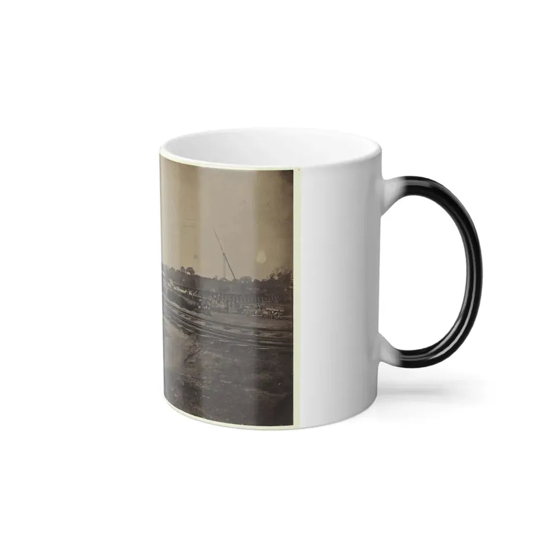Railroad Construction on the City Point and Army Railroad Line (U.S. Civil War) Color Changing Coffee Mug 11oz - Go Mug Yourself