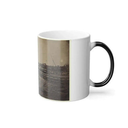 Railroad Construction on the City Point and Army Railroad Line (U.S. Civil War) Color Changing Coffee Mug 11oz - Go Mug Yourself