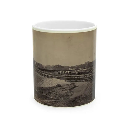Railroad Construction On The City Point And Army Railroad Line (U.S. Civil War) White Coffee Mug 11oz - Go Mug Yourself