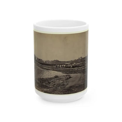 Railroad Construction On The City Point And Army Railroad Line (U.S. Civil War) White Coffee Mug 15oz - Go Mug Yourself