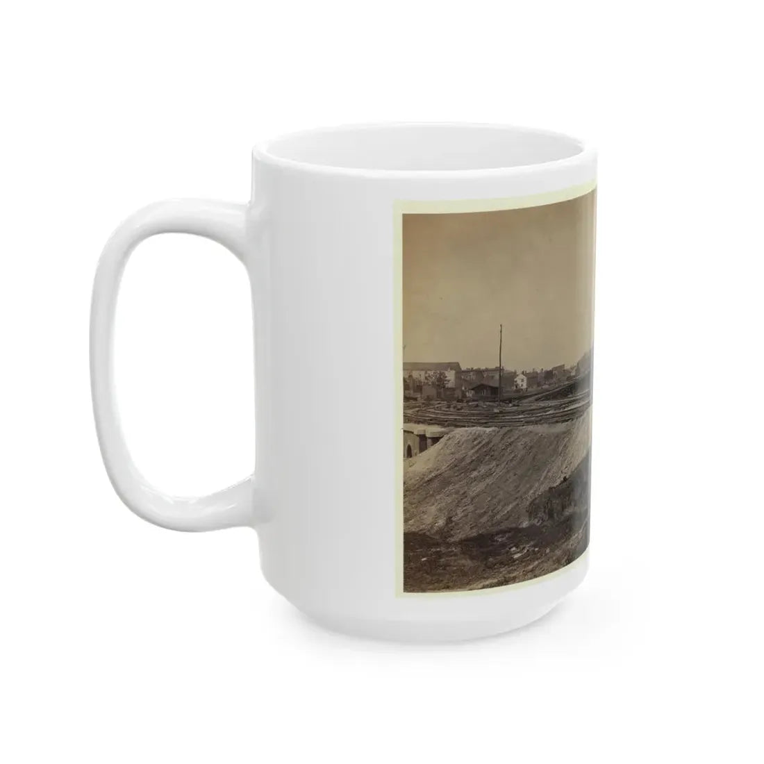 Railroad Construction On The City Point And Army Railroad Line (U.S. Civil War) White Coffee Mug - Go Mug Yourself